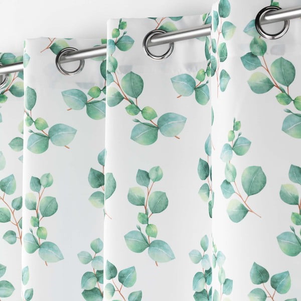Tenda bianco-verde 140x280 cm Leandre - douceur d'intérieur-image-1