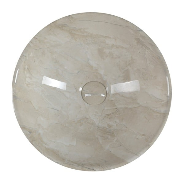 Lavabo rotondo beige in ceramica ø 42 cm Dalma – Sapho-image-3