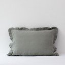 Federa di lino 40x40 cm Khaki - Linen Tales