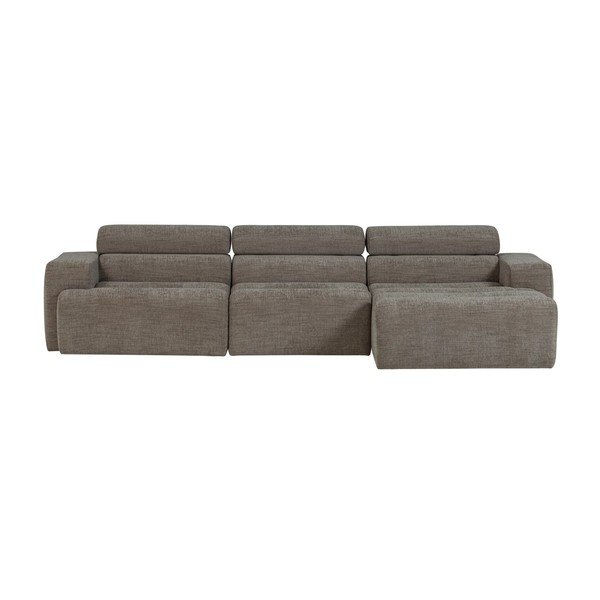 Divano angolare grigio reclinabile (con penisola a destra/con chaise lounge) Novi – WOOOD-image-1