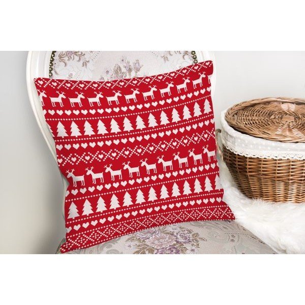Federa decorativa a tema natalizio 43x43 cm Merry Christmas – Mila Home-image-1