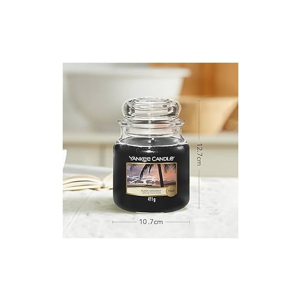 Tempo di combustione della candela profumata 65 h Black Coconut - Yankee Candle-image-2