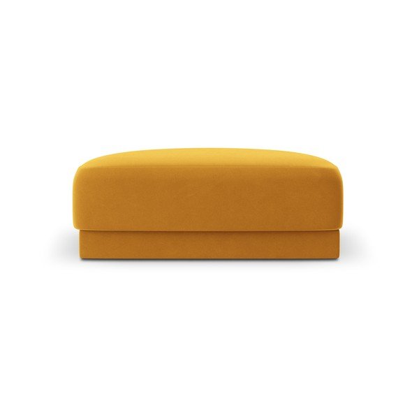 Sgabello in velluto color senape Miley - Micadoni Home-image-3