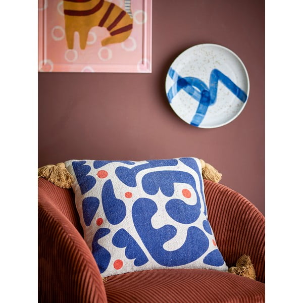 Cuscino decorativo in cotone riciclato 45x45 cm Eviaya – Bloomingville-image-1