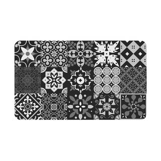 Tappeto nero in PVC 45x75 cm Salou – douceur d'intérieur