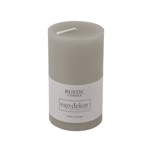 Candela grigio ruggine, durata 38 h Rustic - Rustic candles by Ego dekor