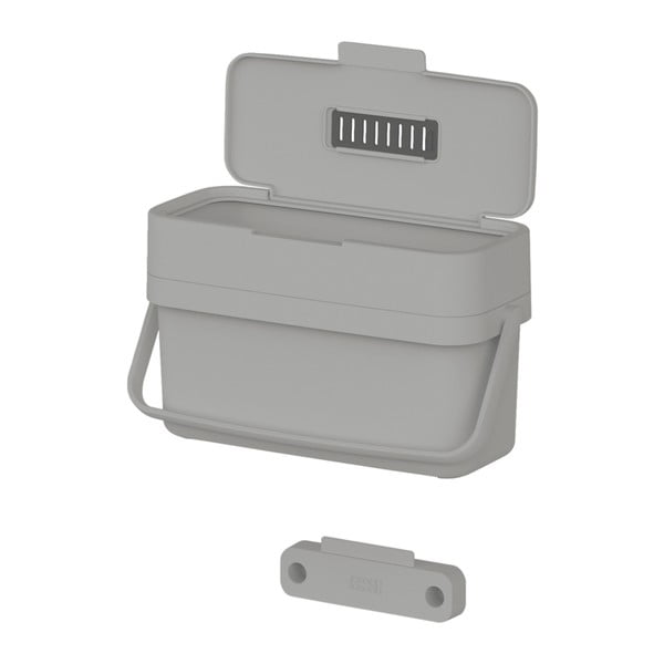 Bidone per l'umido grigio 4 l Duo – Joseph Joseph