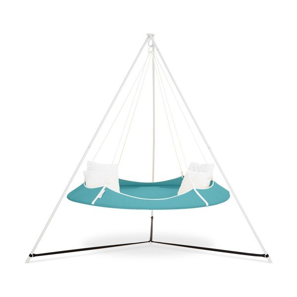Altalena da giardino blu con supporto - Hangout Pod-image-1