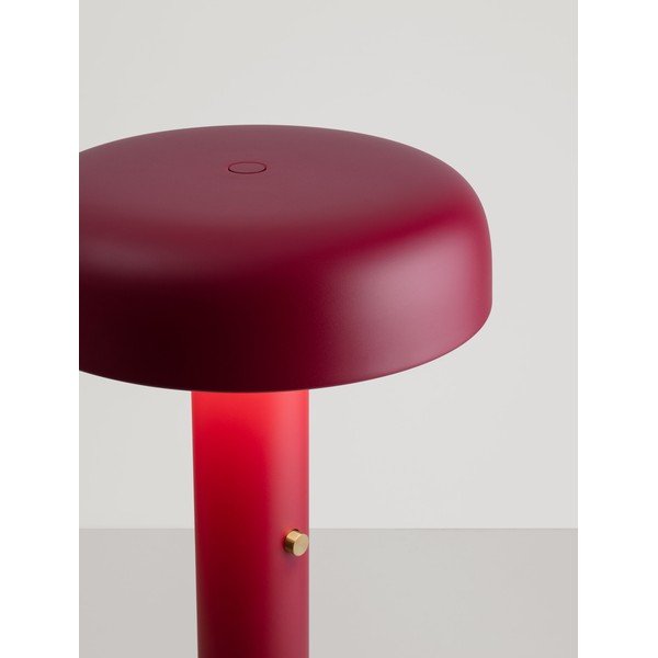 Lampada da terra LED burgundy in metallo con intensità regolabile (altezza totale 142 cm) Noelia – Nova Luce-image-4