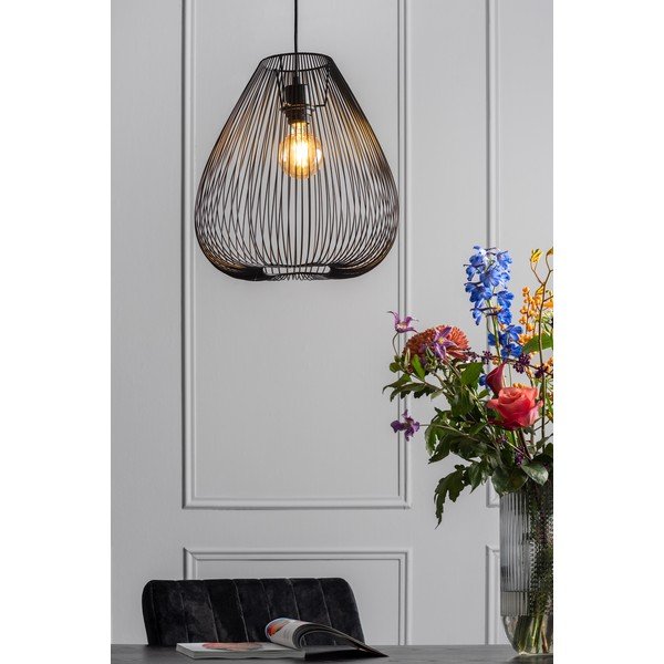 Lampada a sospensione Lucid in metallo nero, ø 35 cm - Leitmotiv-image-1