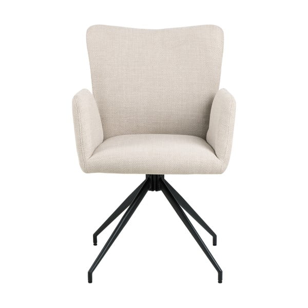 Set di sedie da pranzo beige in imbottito con braccioli 2 pz Laura – Actona-image-2