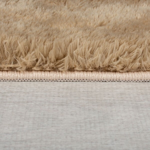 Tappeto in pelliccia sintetica marrone 160x230 cm Faroe Wool Look Fur - Flair Rugs-image-4