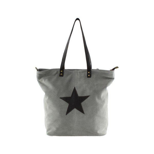 Borsa in pelle grigia Asterisco - Chicca Borse-image-1