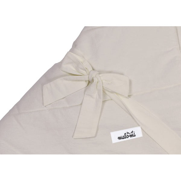 Fascia per neonati in cotone crema 75x75 cm - Malomi Kids-image-1