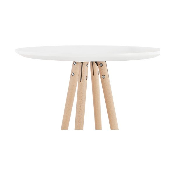 Tavolo da bar bianco, altezza 110 cm Deboo - Kokoon-image-3
