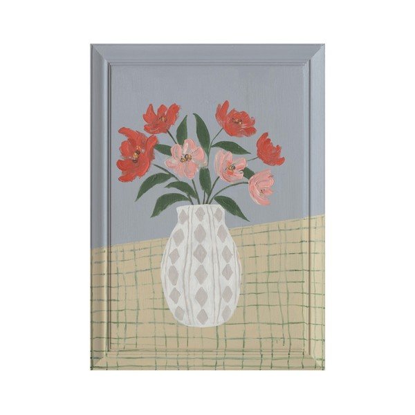 Dipinto dipinto a mano con cornice inclusa/dipinto su tela 50x70 cm Village – Bizzotto