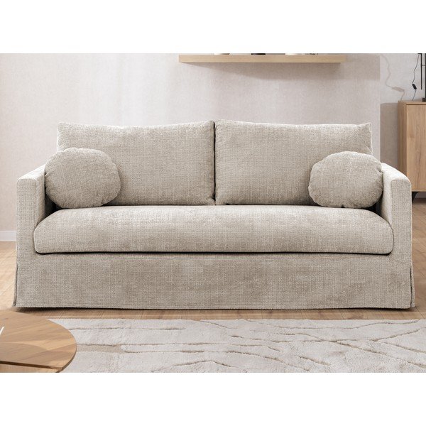 Divano beige 195 cm Paphos – Ropez-image-2