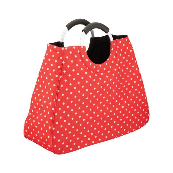 Červená nákupní taška Kitchen Craft Polka Dot