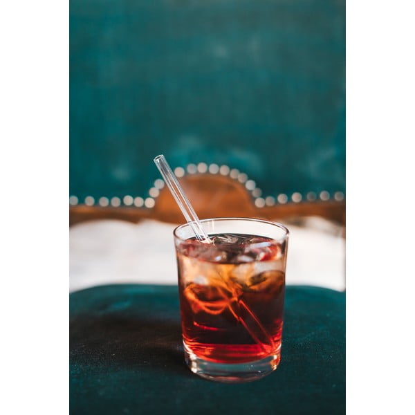 Set di 6 cannucce in vetro per bere, lunghezza 15 cm - Vialli Design-image-2