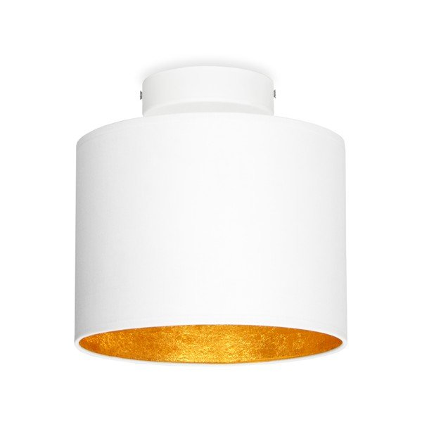 Lampada da soffitto bianca con dettaglio dorato MIKA XS, ø 20 cm Mika - Sotto Luce