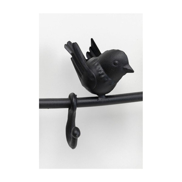 Appendiabiti da parete in metallo nero, larghezza 92 cm Birds - Kare Design-image-3