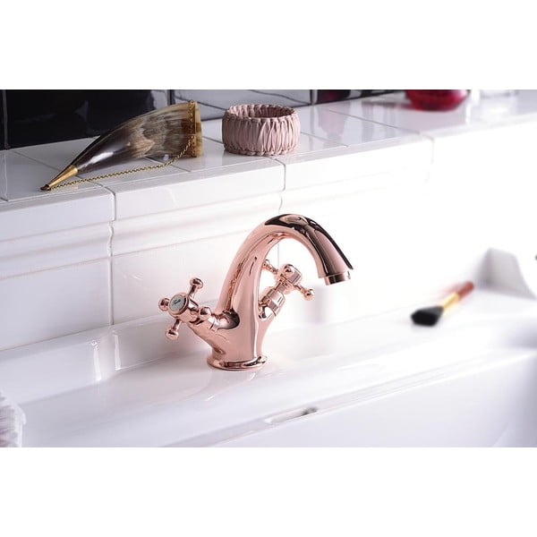 Rubinetto per lavandino rosa verticale Antea – Sapho-image-1