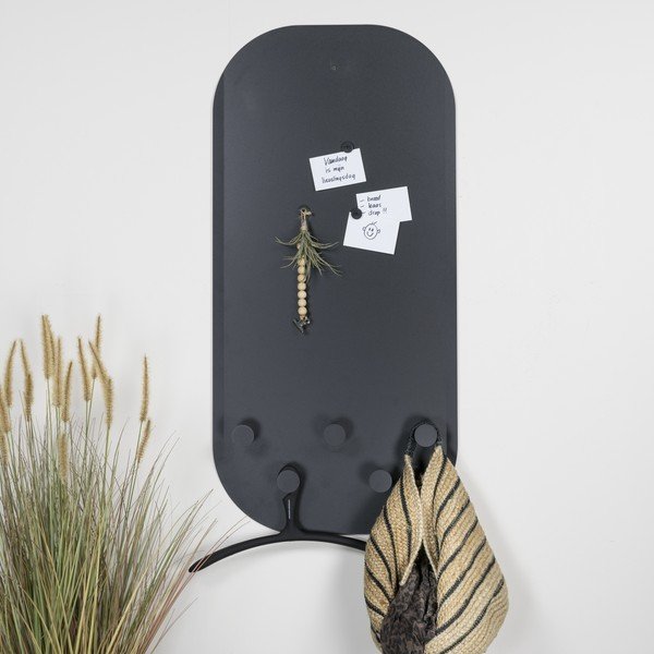 Attaccapanni da parete nero in metallo 55 cm Espen – Spinder Design-image-1