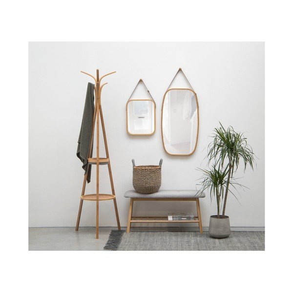 Specchio da parete con cornice in bambù Idylic, lunghezza 40,5 cm Idyllic - PT LIVING-image-2