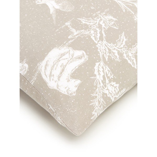 Biancheria da letto in flanella beige per letto singolo , 135 x 200 cm Animal Toile - Westwing Collection-image-4