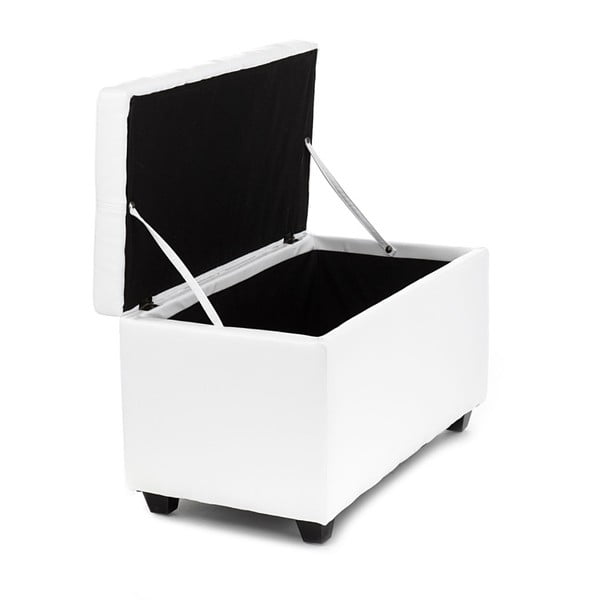 Panca bianca con spazio di archiviazione Nice - Tomasucci-image-1