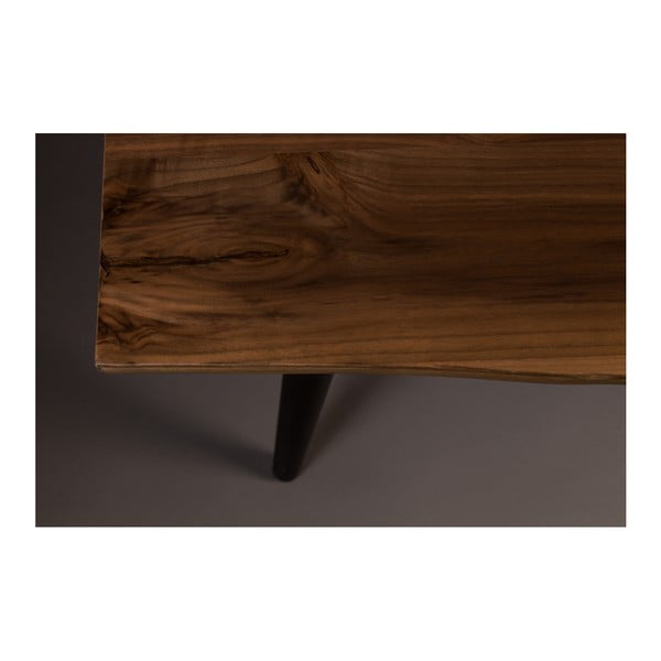 Panca con gambe in acciaio nero, lunghezza 160 cm Alagon - Dutchbone-image-3