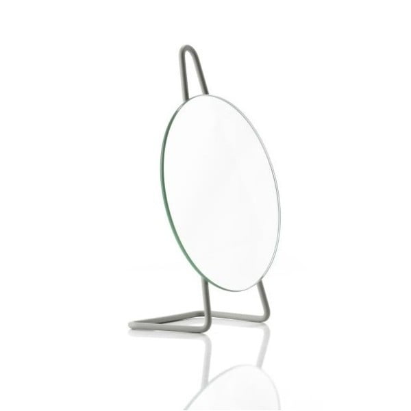 Specchio da tavolo A-Mirror in acciaio grigio scuro, ø 31 cm - Zone