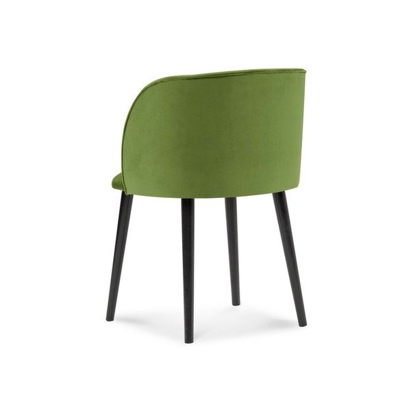 Sedia da pranzo verde con rivestimento in velluto Aurora - Windsor & Co Sofas-image-2
