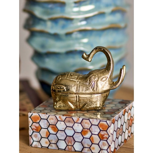 Scatola decorativa in poliresina 13x10x5 cm Domino - Bloomingville-image-2