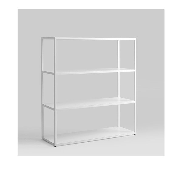 Libreria bianca, altezza 110 cm Hyller - CustomForm-image-3