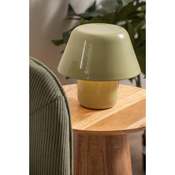 Lampada da tavolo verde (altezza totale 19 cm) Afan  – Leitmotiv-image-1