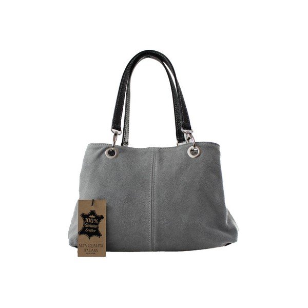 Borsa in pelle grigia Ink - Chicca Borse-image-1