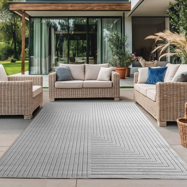 Tappeto da interno ed esterno grigio 120x170 cm Nova 1202 – Ayyildiz Carpets-image-1