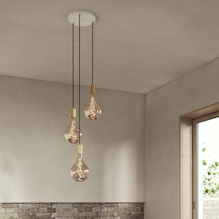 Apparecchio a sospensione dimmerabile in colore bianco-naturale ø 25 cm - tala