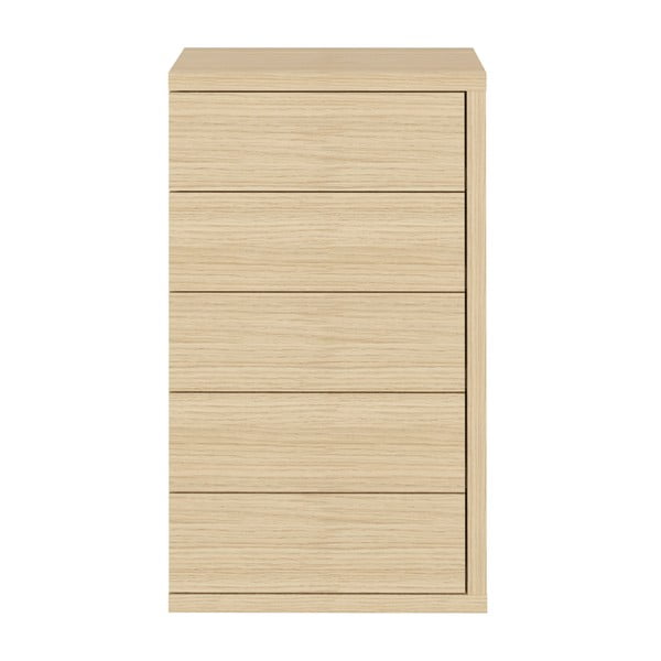 Cassettiera alta in rovere 63x113 cm Hugo - TemaHome