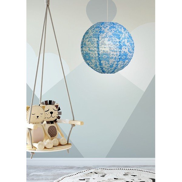 Paralume bianco-blu ø 35 cm - Candellux Lighting-image-1