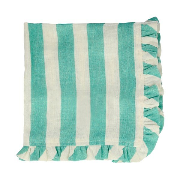 Tovaglioli in lino in set da 4 Stripe Ruffle - Meri Meri-image-2