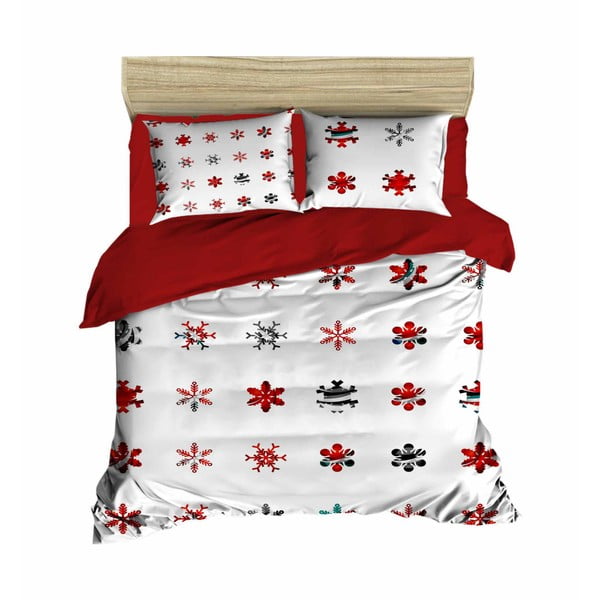 Biancheria da letto natalizia per letto matrimoniale con lenzuolo Miriam, 160 x 220 cm - Mijolnir