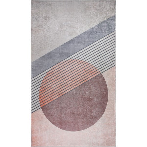 Tappeto lavabile in rosa-grigio chiaro 80x150 cm - Vitaus