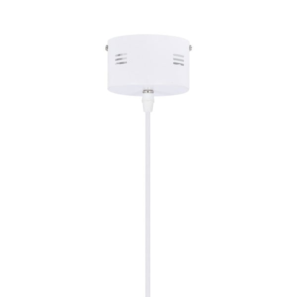 Lampadario LED bianco con paralume in metallo Lund – Candellux Lighting-image-3
