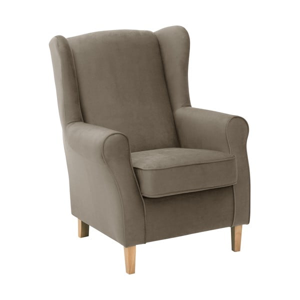 Poltrona in velluto marrone Lorris - Max Winzer