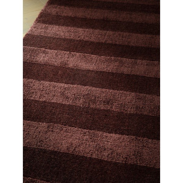 Tappeto burgundy in fibre riciclate tessuto a mano 160x230 cm Connor – MADE-image-2