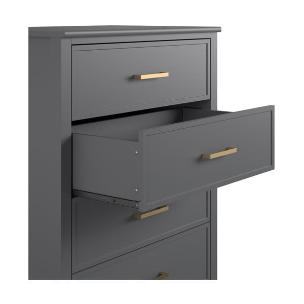 Cassettiera grigia , 75 x 106 cm Westerleigh - CosmoLiving by Cosmopolitan-image-2