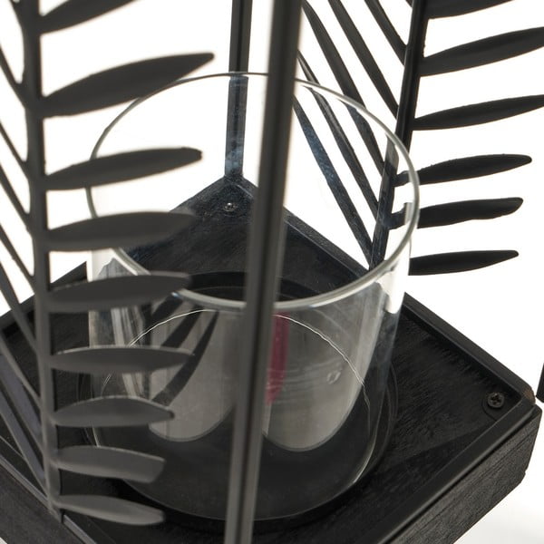 Lanterna in metallo nero, altezza 40,5 cm - Casa Selección-image-3