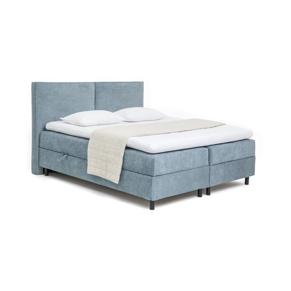 Letto boxspring blu con contenitore 180x200 cm Elva Bold – Bonami Selection